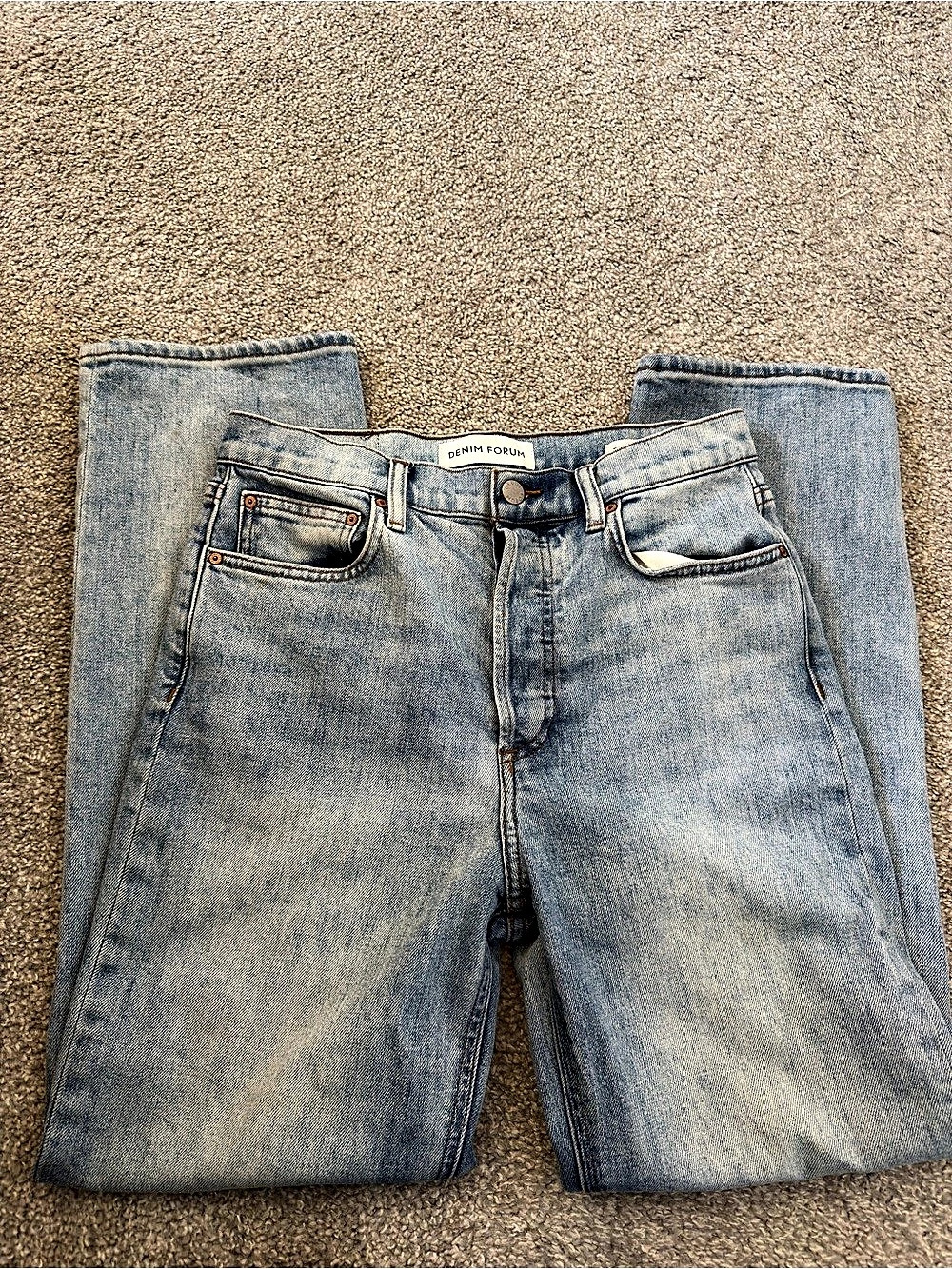 Aritzia Denim Forum The Arlo High Rise Straight Jeans